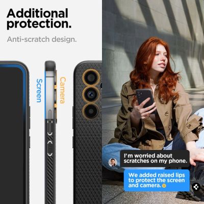 10. Spigen Liquid Air Hülle für Samsung Galaxy A54 5G - Mattschwarz