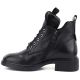 3. Schwarze Damen-Lederstiefeletten mit Absatz Vinceza 133145