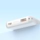 6. Dudao K14S Magnetische Powerbank 20W 5000mAh 1x USB-A 1x USB-C - Weiß