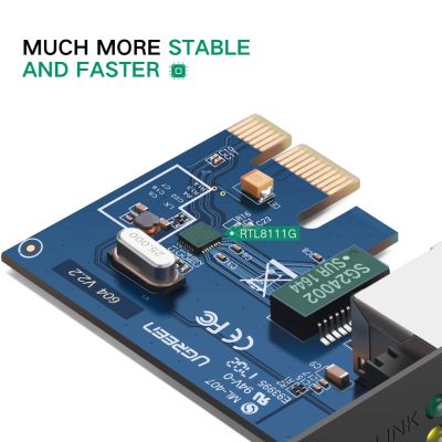 8. Ugreen US230 Gigabit 10/100/1000Mbps PCI-E Netzwerkkarte – Schwarz