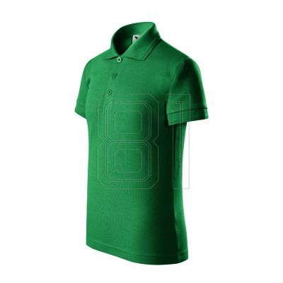 Piqué-Poloshirt für Kinder (Grasgrün)