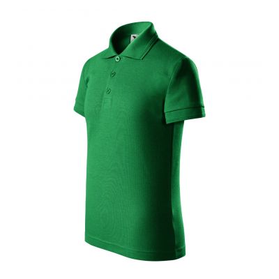 Piqué-Poloshirt für Kinder (Grasgrün)