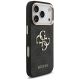 4. Guess 4G Big 4G Classic Logo Hülle für iPhone 17 Pro - Schwarz und Gold