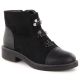14. Damen-Wildlederimitat-Stiefeletten, gefüttert, schwarz M.Daszyński SA252-4