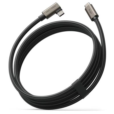 2. Ringke 3.2 Gen. 2x2 USB-C, PD 3.1 240W 2m abgewinkeltes Kabel - schwarz