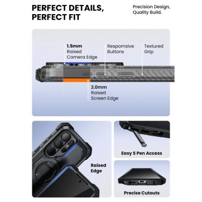 9. Supcase iBlason ArmorBox Clip Mag MagSafe Hülle für Samsung Galaxy S26 Ultra - Schwarz