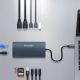 5. USB-C Hub 14 in 1 Wozinsky WDS03Y5S Multifunktional, Aluminium, für 3 Monitore, mit 15 cm Kabel - Grau