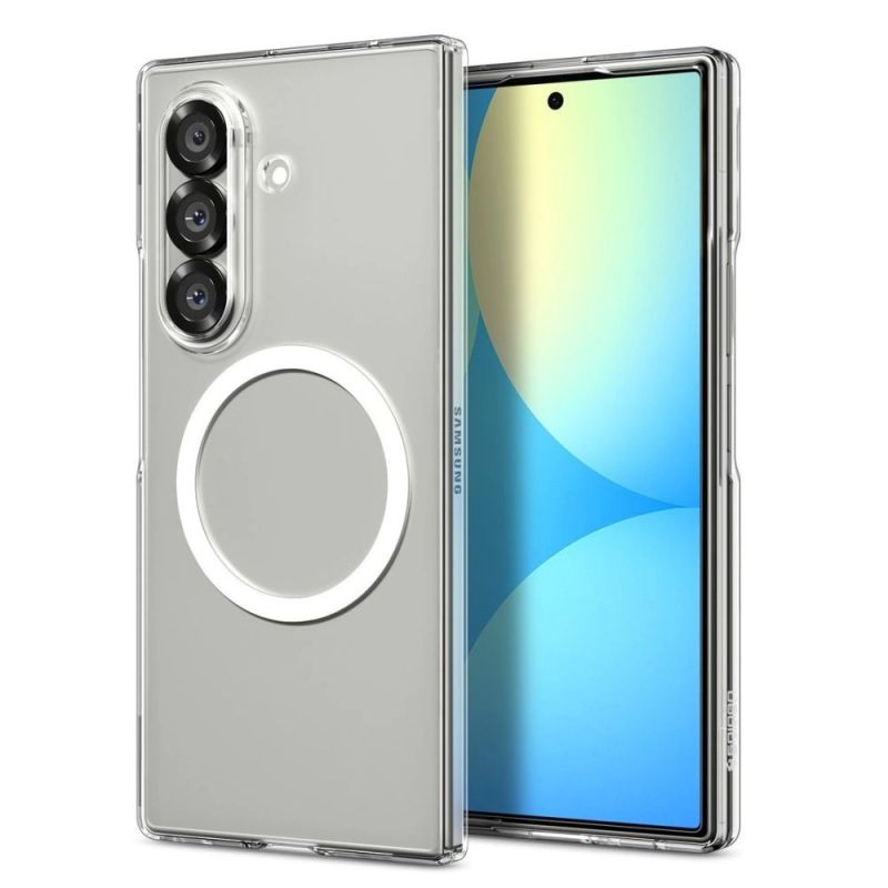 Spigen AirSkin Mag MagSafe Case für Samsung Galaxy Z Fold 7 - Klar und Weiß