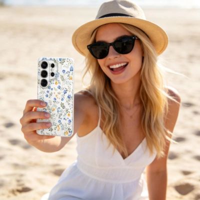 4. Tech-Protect FlexAir Hülle für Samsung Galaxy S26 Ultra – Bunte Blumen