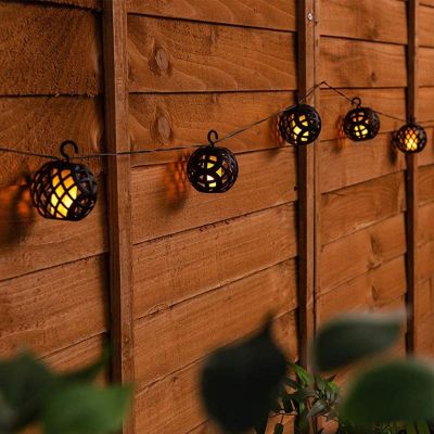 53. Solarlampen-Feuerbälle 7 cm 5 Stück