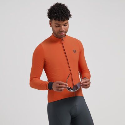 3. Rogelli SIGNATURE Langarmshirt, orange, Größe 3XL