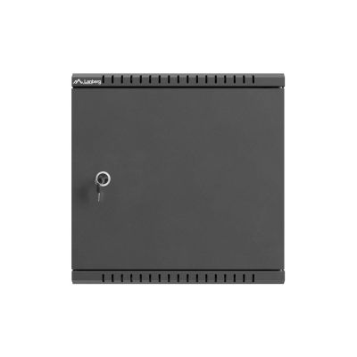 5. LANBERG Installationsschrank TPR 10" mit Mesh-Platte 340×340×140, schwarz (vormontiert)