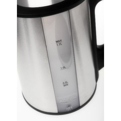 8. Adler AD 1216 Wasserkocher (2000W 1,8l; silber)