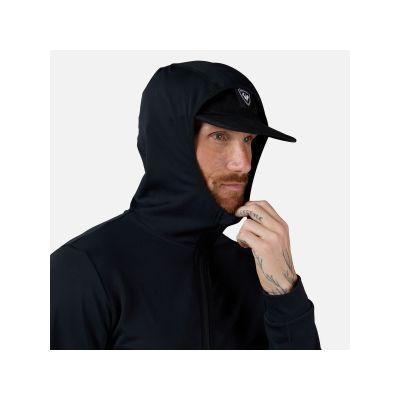 4. ROSSIGNOL Herren Mid Layer Thin Fz Sweatshirt Schwarz
