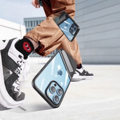 17. Ugreen Fusion Kickstand Case iPhone 13 Pro Hardcover mit Gelrahmen und Ständer schwarz (90153)