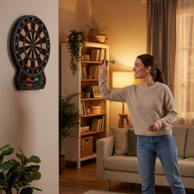 17. Meteor elektronische Dartscheibe 4-LED 24689