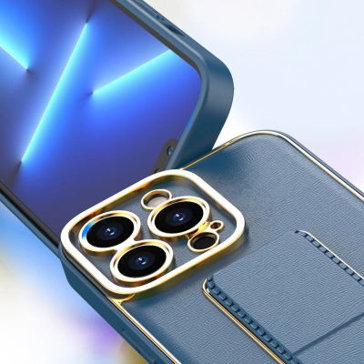 12. Neues Kickstand Case für iPhone 12 mit Ständer blau