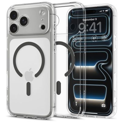 2. Spigen Ultra Hybrid MagSafe Case für iPhone 17 Pro - Clear Gray