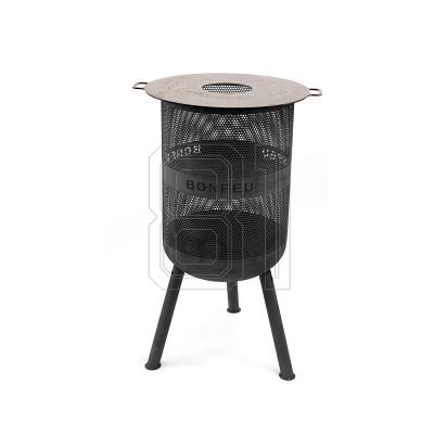13. Bonfeu Gartenfeuerstelle Bonves 45 Korb schwarz 4502