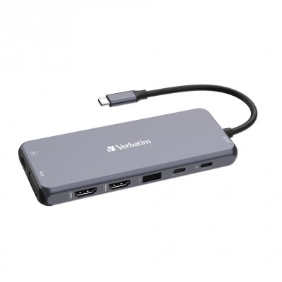 4. Verbatim CMH-14 USB Typ-C Adapter 5000 Mbit/s Silber