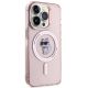 4. Karl Lagerfeld IML Choupette MagSafe Hülle für iPhone 15 Pro – Rosa