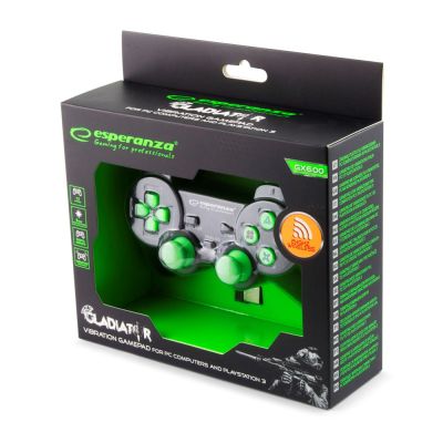 10. Esperanza GLADIATOR EGG108G Wireless Gamepad (PC, PS3; schwarz)