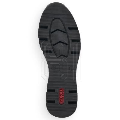 22. Rieker W N6304-80 weiße Lederkeilschuhe