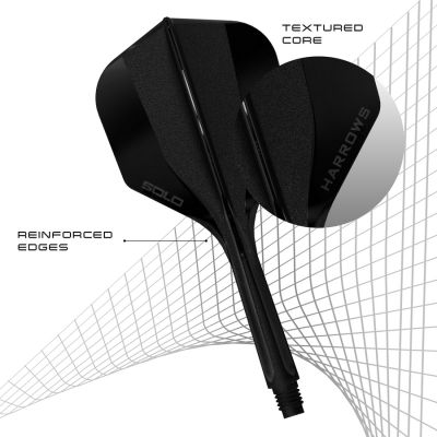 2. Schaft + Harrows Solo Feder - schwarz