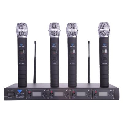 PLL-400 UHF 4-Kanal-Mikrofon (4 Handmikrofone)