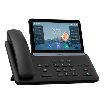 3. Yealink T88W Pro VoIP-Telefon, schwarzes LCD-Display, WLAN