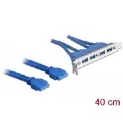 2. DeLOCK 2 x USB 3.0 19-polig - 4 x USB 3.0-A