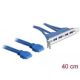 2. DeLOCK 2 x USB 3.0 19-polig - 4 x USB 3.0-A
