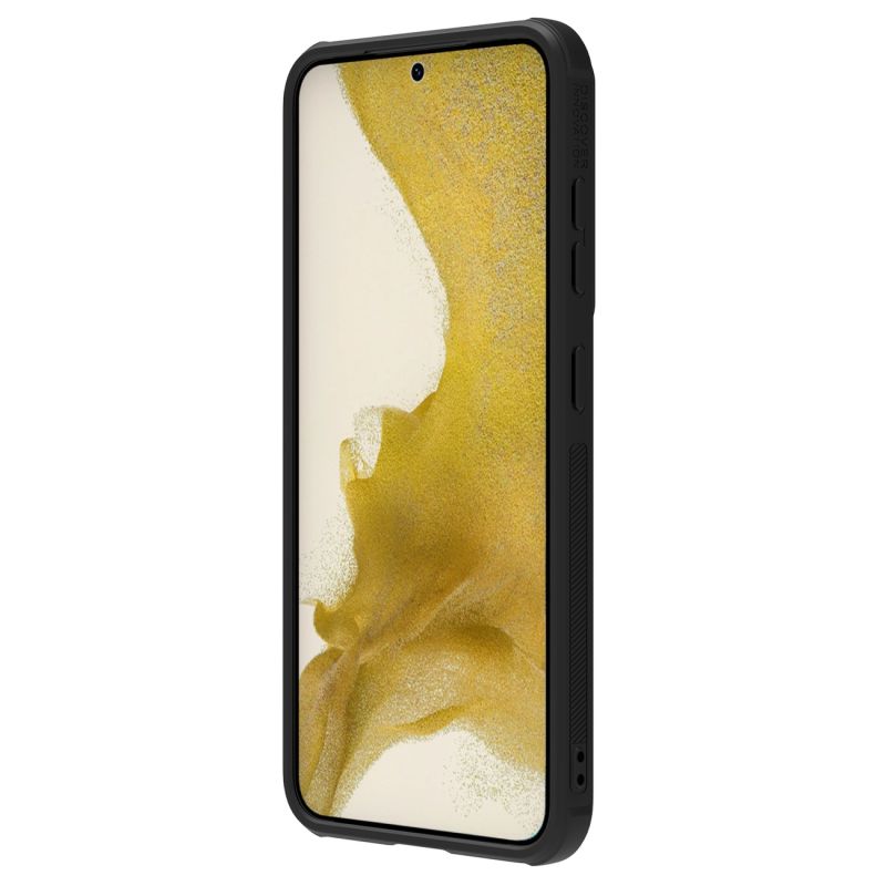 6. Nillkin Textured S Case für Samsung Galaxy S23+ Panzerhülle mit Kameraabdeckung schwarz