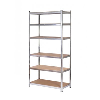 AW-Regal, 6 Böden, 225 x 90 x 50 mm, Tragkraft 300 kg / 6,0 mm - Einschubsystem, schnelle Montage