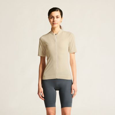 2. Damen-T-Shirt mit kurzen Ärmeln und Jersey-Aufdruck für den Alltag