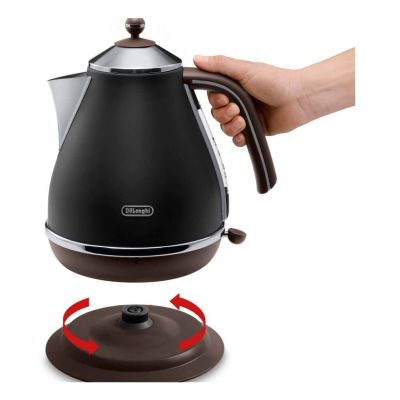 8. DeLonghi Icona Vintage KBOV 2001.BK Wasserkocher (2000W 1,7l; schwarz)