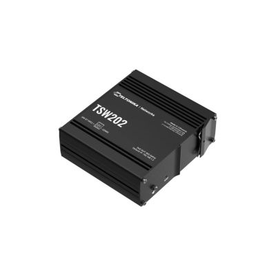 3. Teltonika TSW202 Switch 8x RJ45 1Gb, 2x SFP L2 PoE+