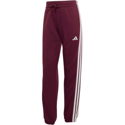 Damenhose adidas Essentials 3-Stripes French Terry Cuffed in Bordeaux KR1029