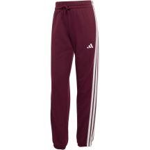 Damenhose adidas Essentials 3-Stripes French Terry Cuffed in Bordeaux KR1029