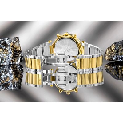 8. Giewont Saphir Gold Silber Damenuhr GW3380-B4