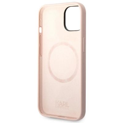 7. Karl Lagerfeld KLHMP14SSLKHLP iPhone 14 6.1" Hardcase hellrosa / hellrosa Silikon Karl`s Head Magsafe