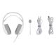 5. GAMIAC HS71 Kabelgebundenes Gaming-Headset mit Kopfbügel, USB Typ-C, Weiß