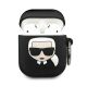 9. Karl Lagerfeld Silikon-Ikonik-Hülle für AirPods 1/2 – Schwarz