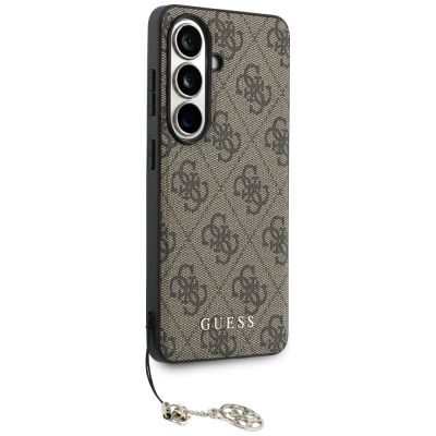 3. Guess 4G Classic Logo Charm MagSafe Hülle für Samsung Galaxy S26 - Braun