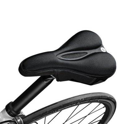 9. Gel-Sattelbezug für Fahrradsattel Rockbros LF047-S aus Silikon, Größe M – schwarz
