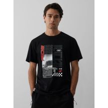 Herren-T-Shirt mit Aufdruck, regulär, Größe 4F 4FRAW26TTSHM4447-20S