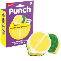 Vileda Punch Flexibler Zitronen-Scheuerschwamm 1 Stück.