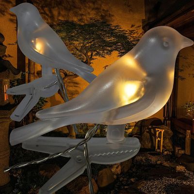 6. Solar-Lichtergirlande mit Vogelmotiv für Gartenpartys (5 LEDs)