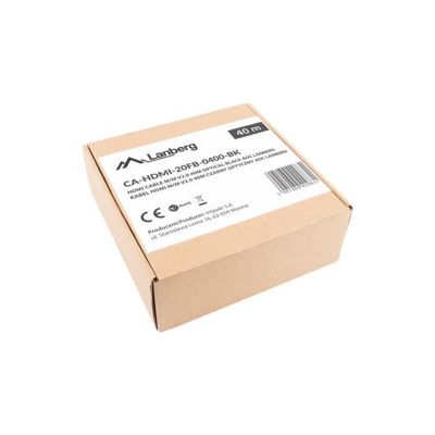 10. LANBERG HDMI-KABEL M/M V2.0 40M OPTISCH AOC CA-HDMI-20FB-0400-BK