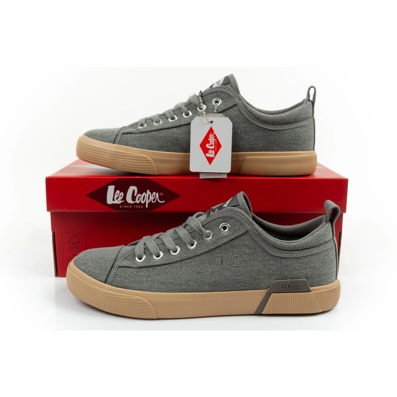 10. Lee Cooper Herren-Sportschuhe, Sneaker, modisch, grau, bequem